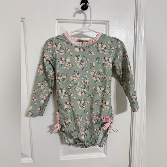 Ruffle Butts Other - RuffleButts 2T Tea Roses Long Sleeve Rashguard
